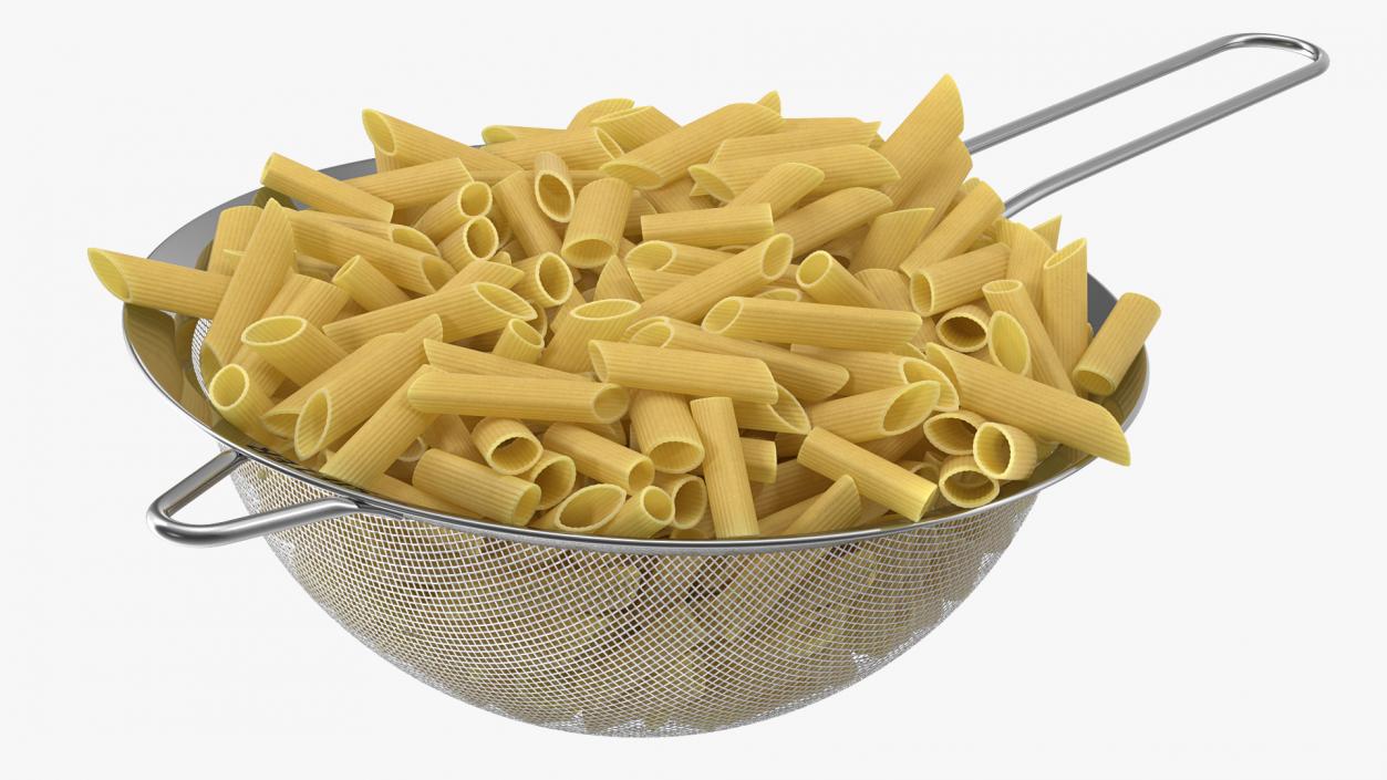 Pasta in Colander 3D