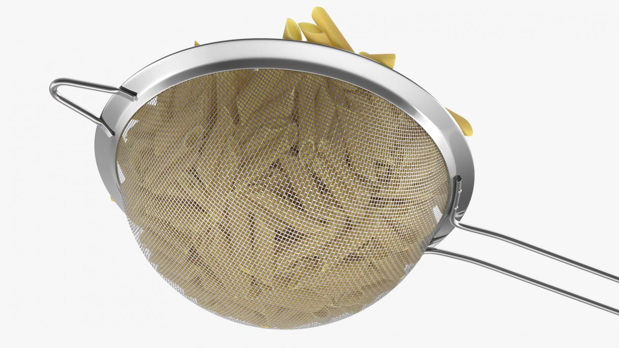 Pasta in Colander 3D