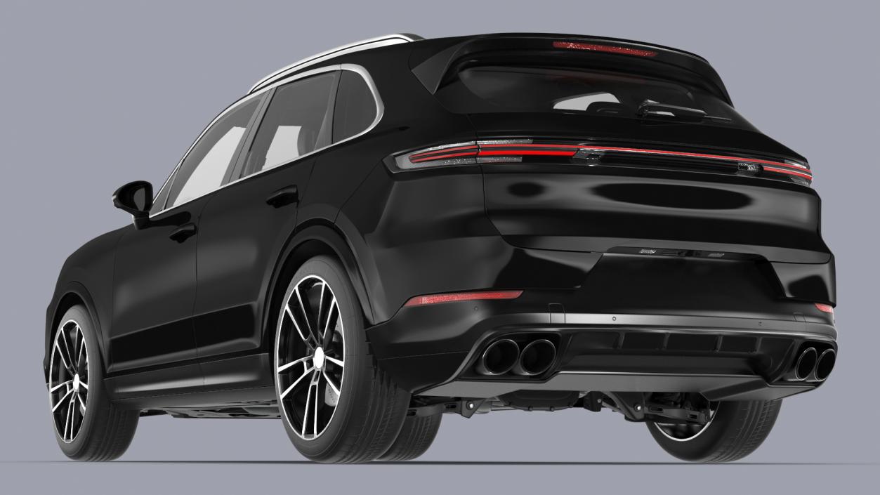 3D Luxury Black European Crossover