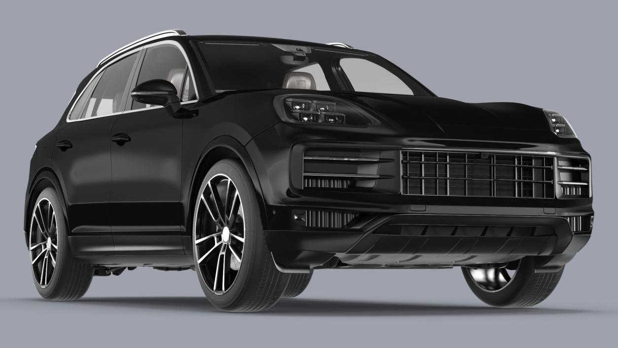 3D Luxury Black European Crossover