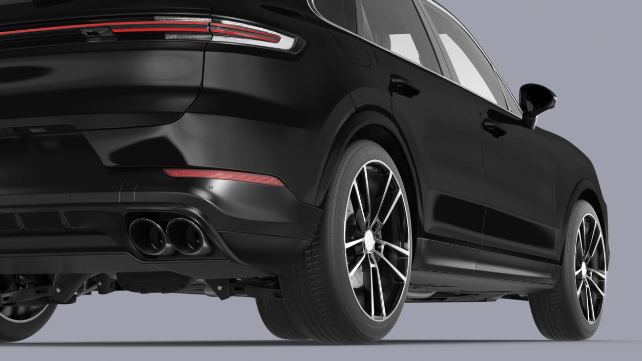 3D Luxury Black European Crossover