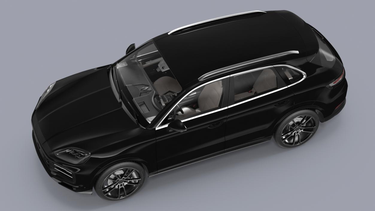 3D Luxury Black European Crossover