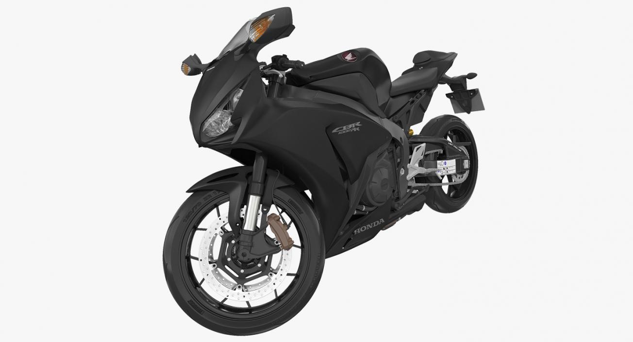 Sport Motorcycle Honda Fireblade 2017 Rigged 3D model