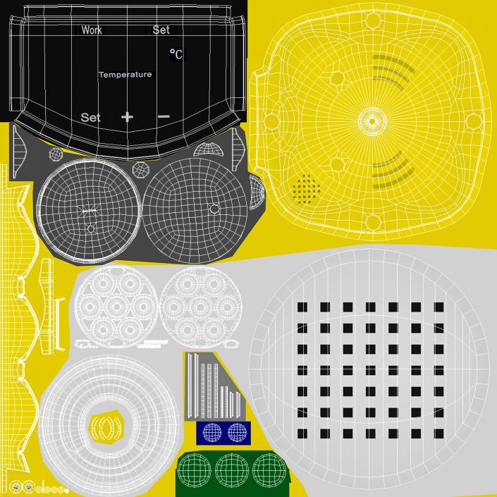 3D Egg Incubator With Chick Fur model