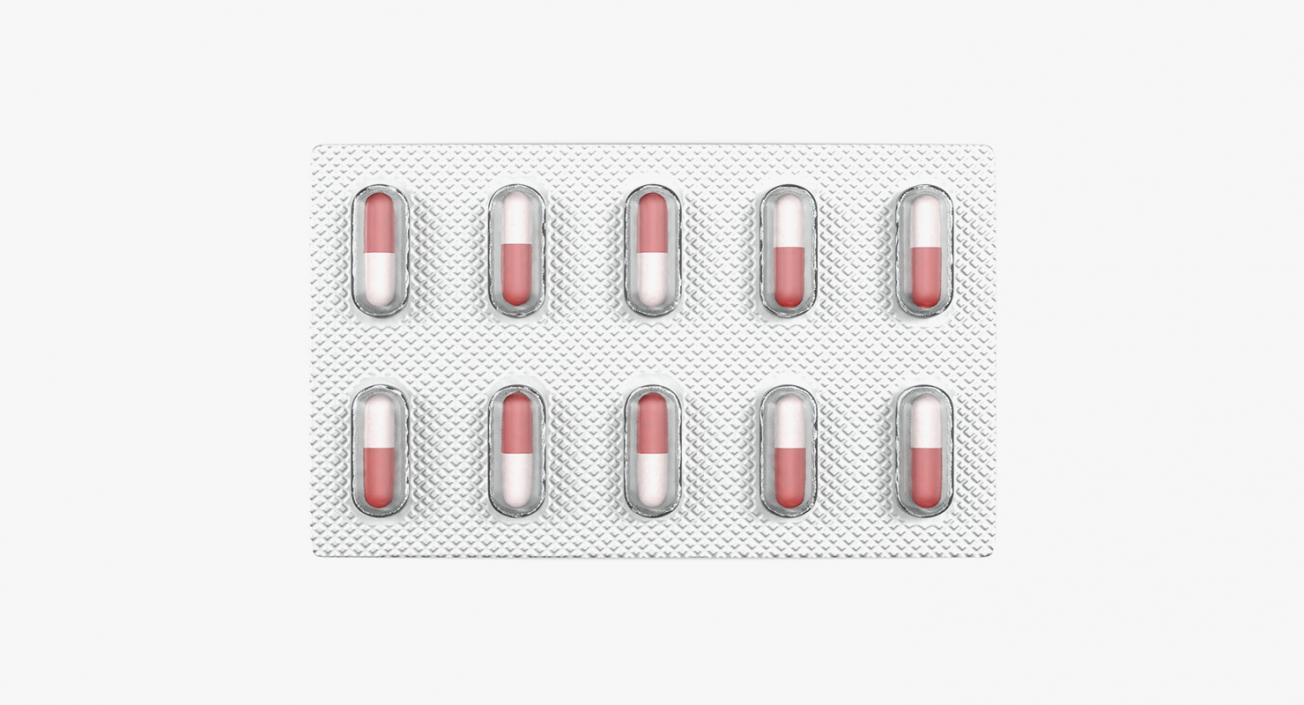 Pills Packs Collection 5 3D model