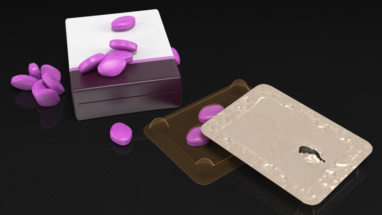 Pills Packs Collection 5 3D model