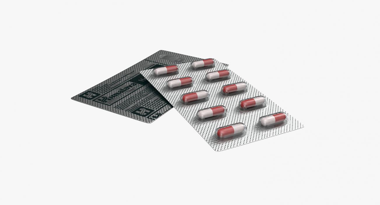 Pills Packs Collection 5 3D model