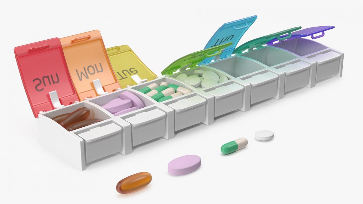 Pills Packs Collection 5 3D model