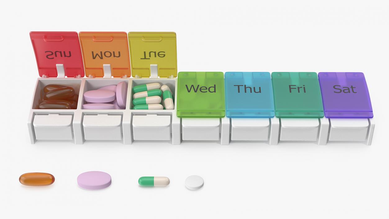 Pills Packs Collection 5 3D model