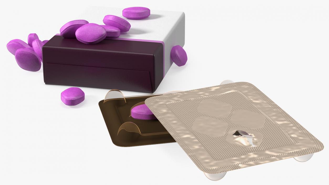 Pills Packs Collection 5 3D model