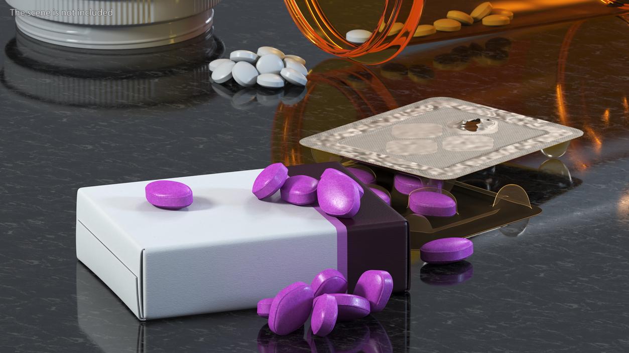 Pills Packs Collection 5 3D model