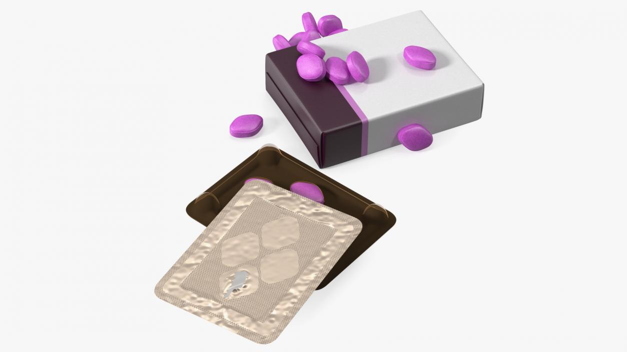 Pills Packs Collection 5 3D model