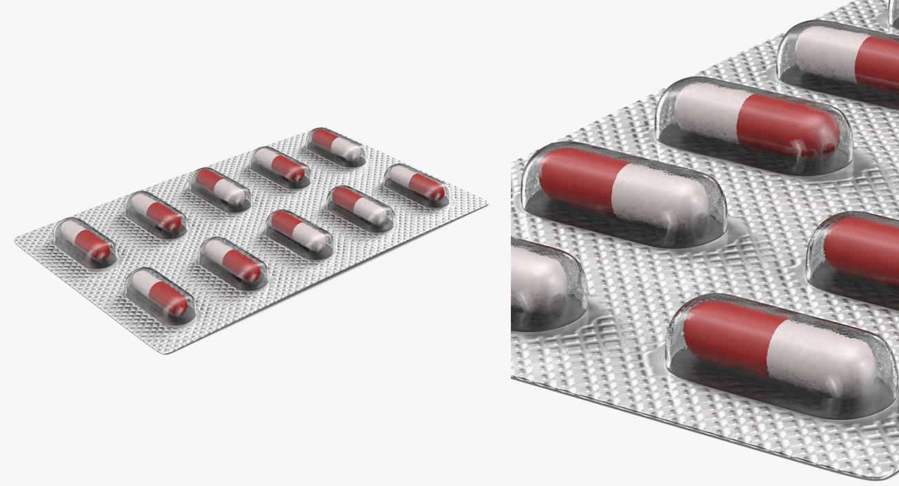 Pills Packs Collection 5 3D model