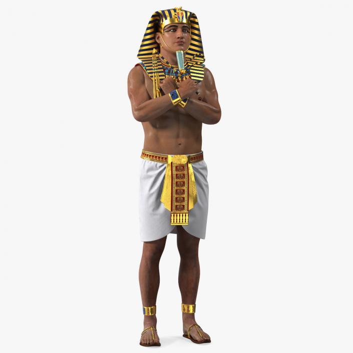 Egypt Pharaoh with Crook and Flail 3D model