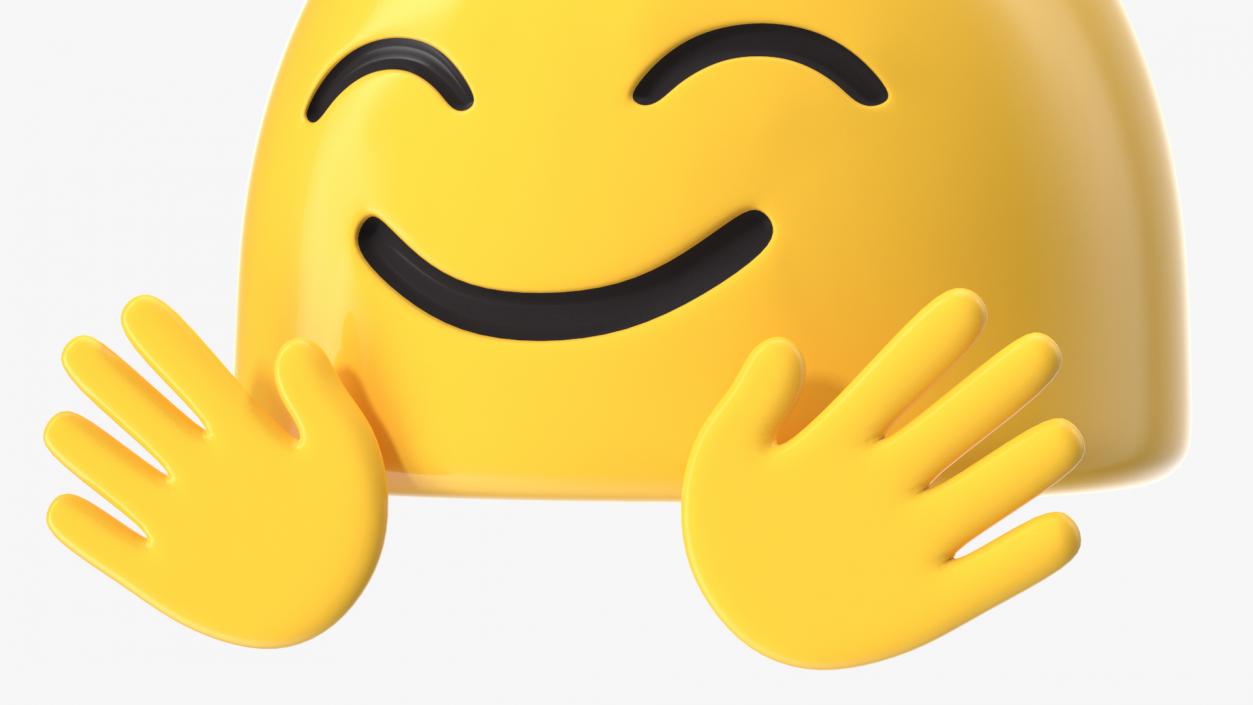 3D Hugging Face Android Emoji