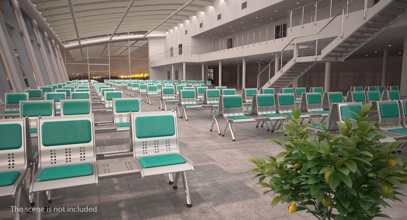 3D Airport Interior Props Collection model