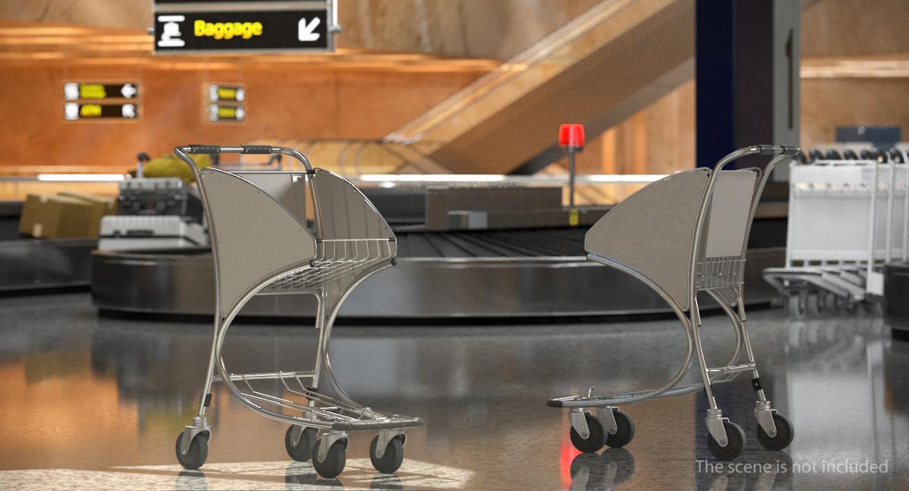 3D Airport Interior Props Collection model