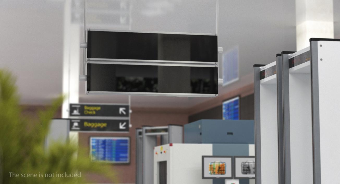 3D Airport Interior Props Collection model