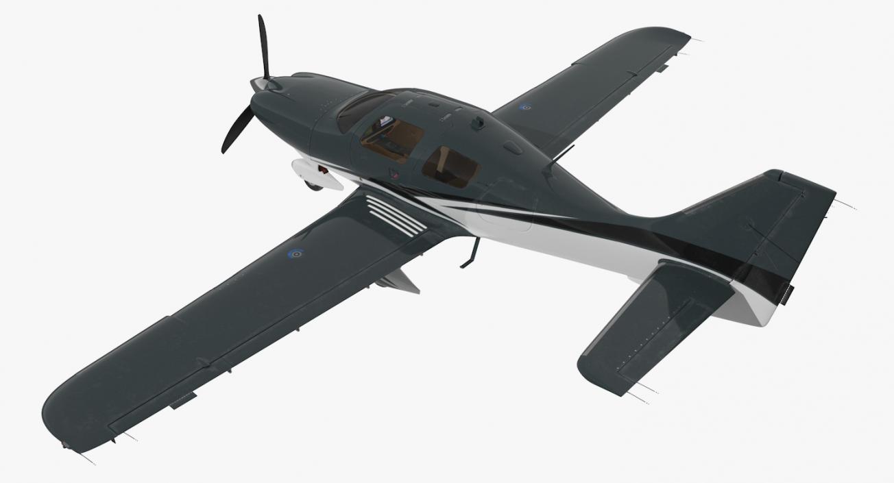 Private Plane 4 Seater Rigged 3D model