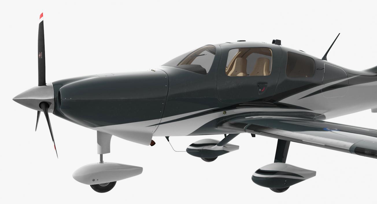 Private Plane 4 Seater Rigged 3D model