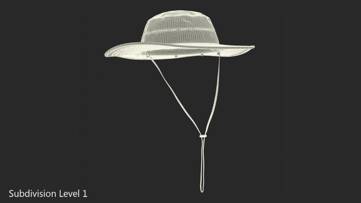 Green Fishing Hat 3D