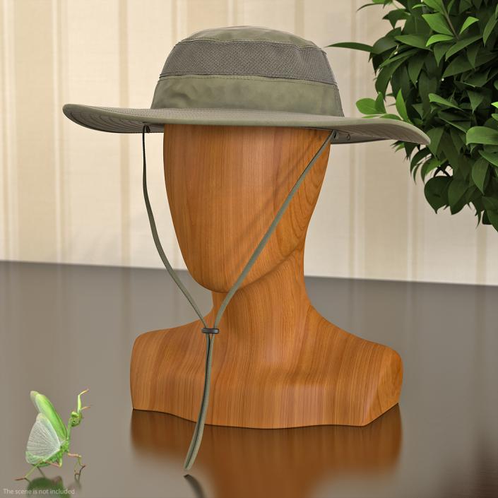 Green Fishing Hat 3D