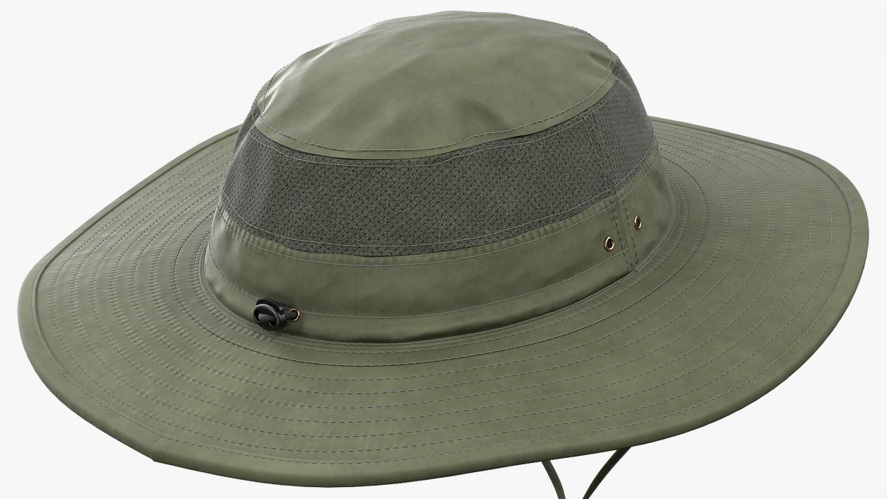 Green Fishing Hat 3D