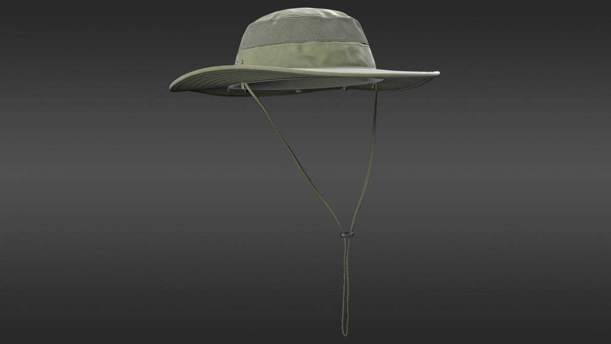 Green Fishing Hat 3D