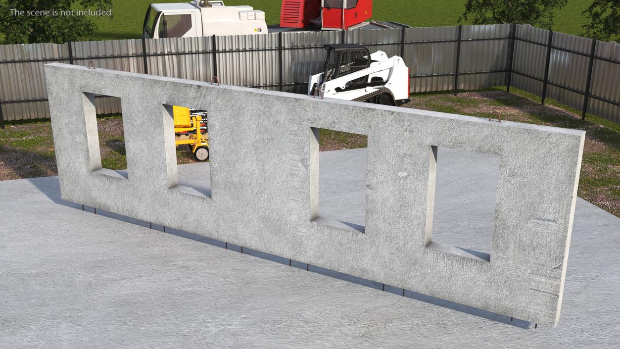 3D Precast Concrete Panels Collection 4