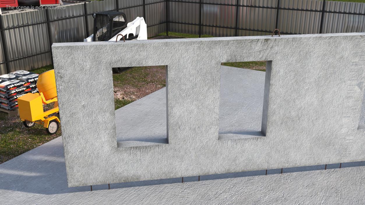 3D Precast Concrete Panels Collection 4