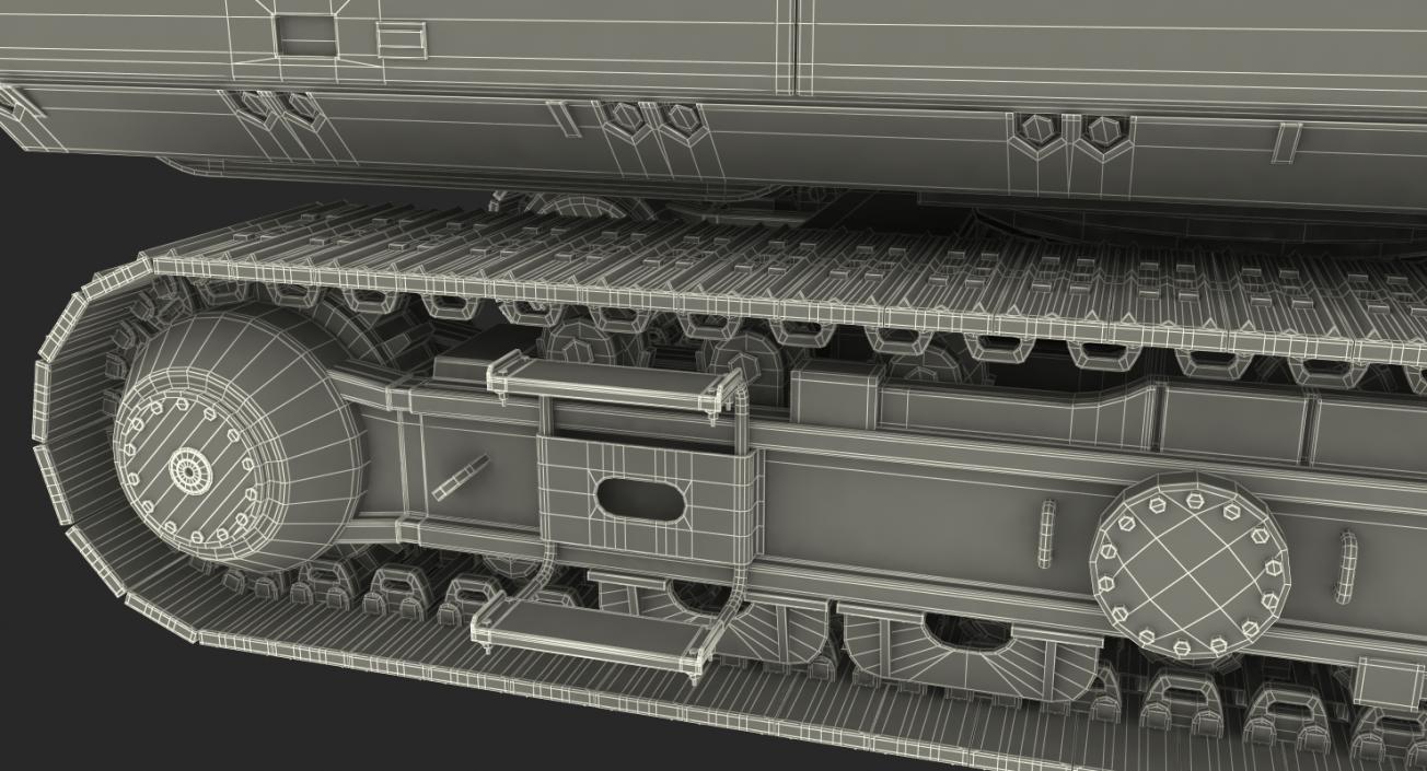 3D model Pile Driver Bauer RG16T Working Position