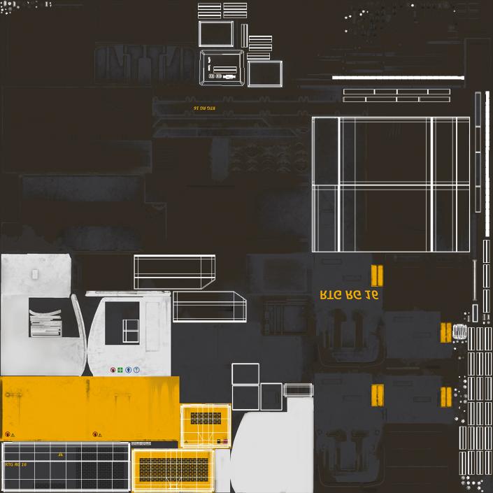 3D model Pile Driver Bauer RG16T Working Position