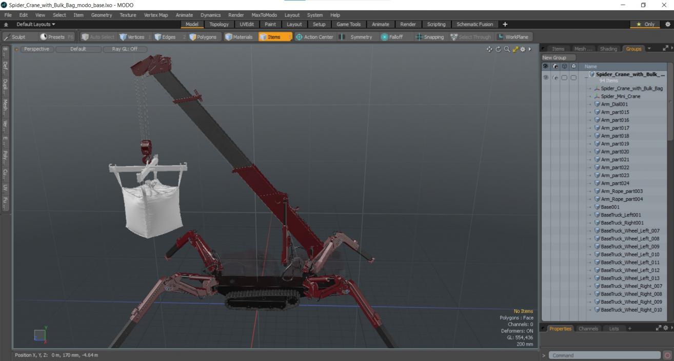 3D Spider Crane with Bulk Bag