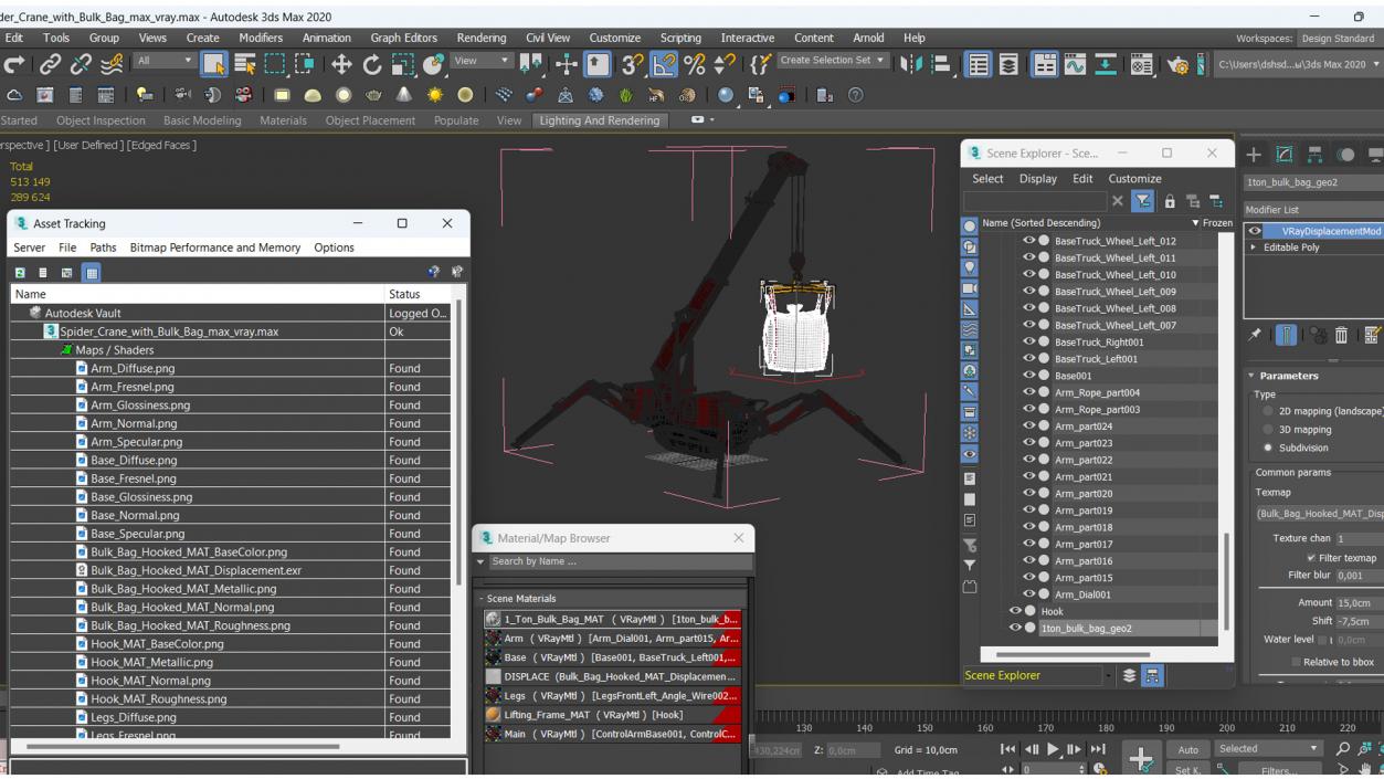 3D Spider Crane with Bulk Bag