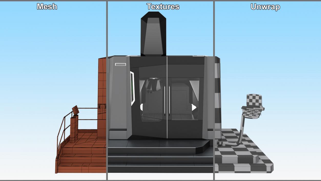 Industrial Gantry CNC Machine 3D model