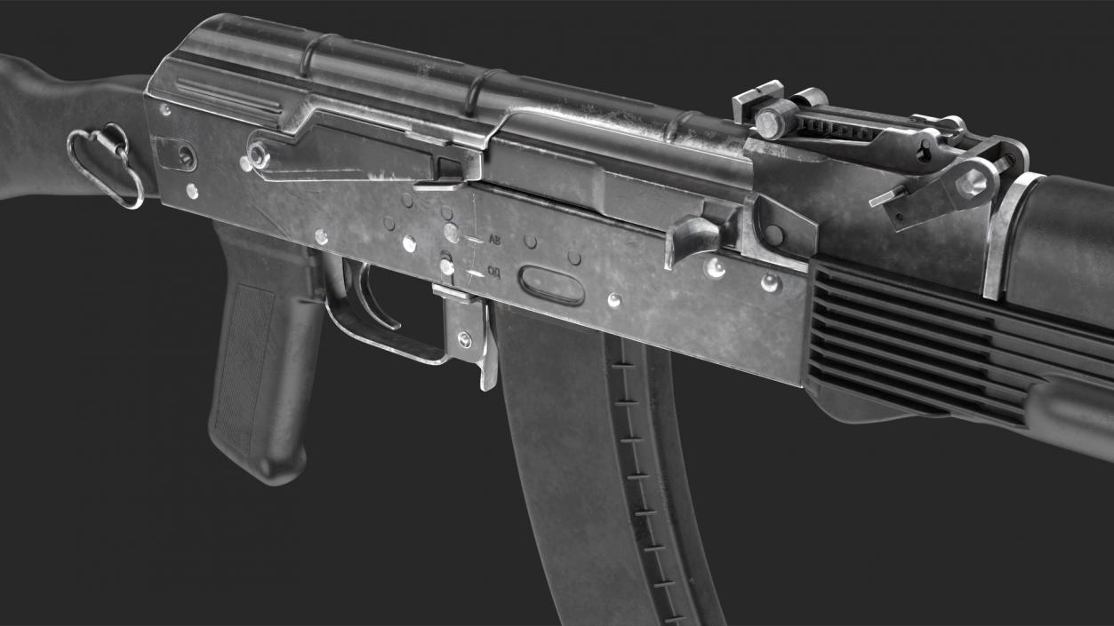 3D model Assault Rifle AK-74M