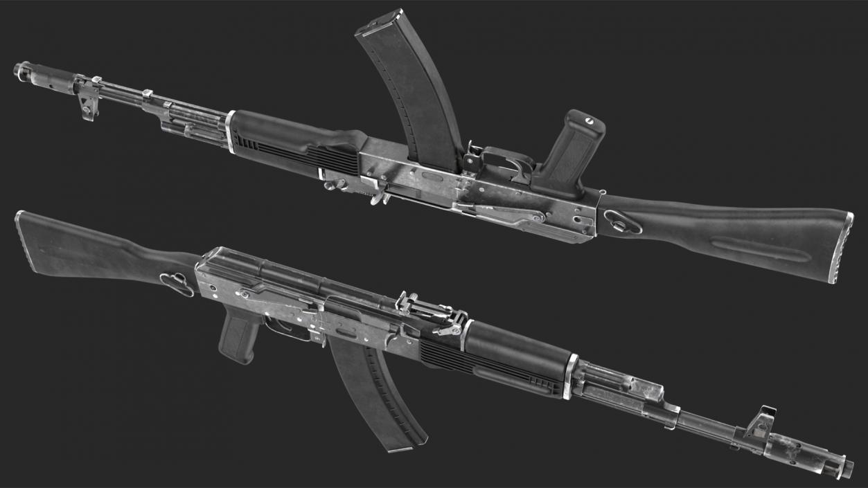 3D model Assault Rifle AK-74M