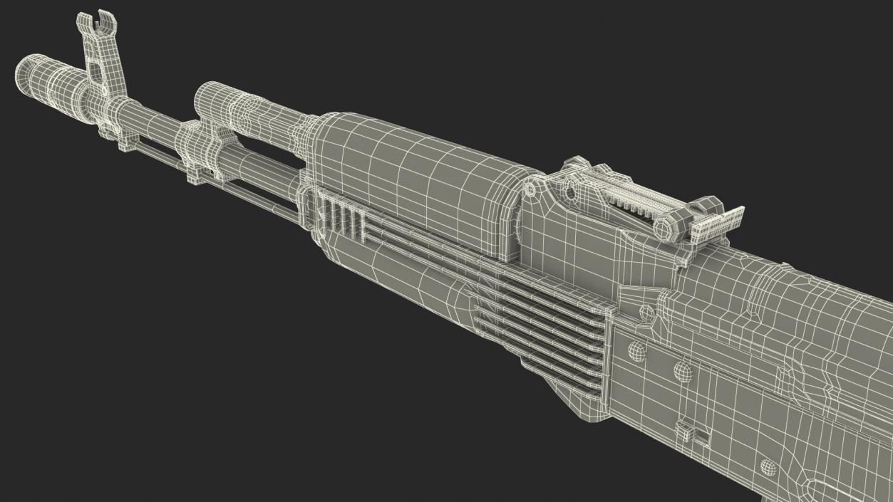 3D model Assault Rifle AK-74M