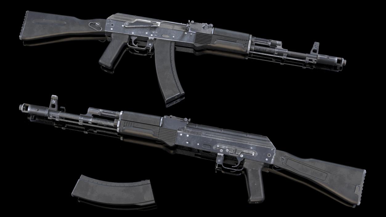 3D model Assault Rifle AK-74M