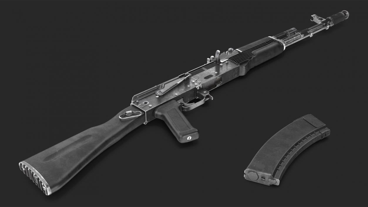 3D model Assault Rifle AK-74M