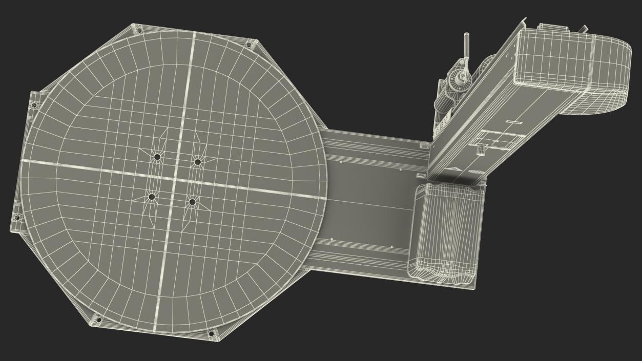 3D model Pallet Turntable Wrapping Machine Rigged