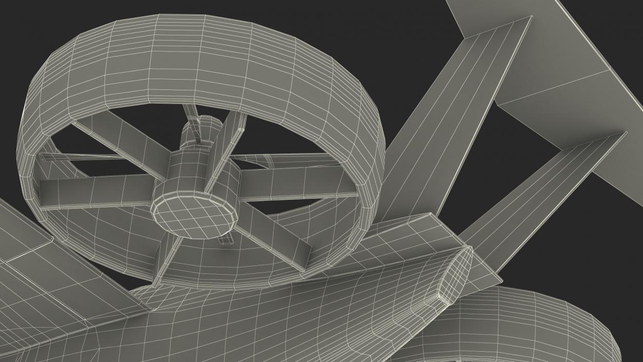 3D model Flying Taxi Bell Nexus Simple Interior Rigged