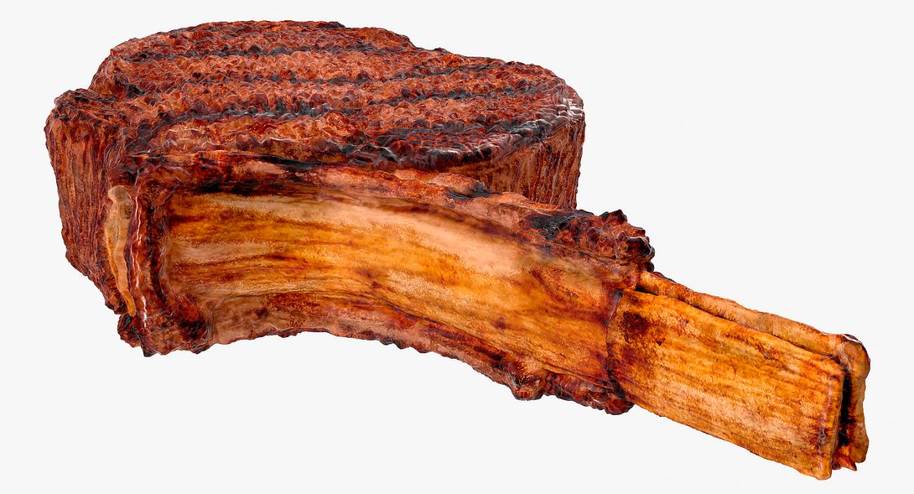 3D BBQ Tomahawk Steak model