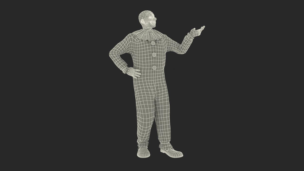 Bald Clown Rigged 3D