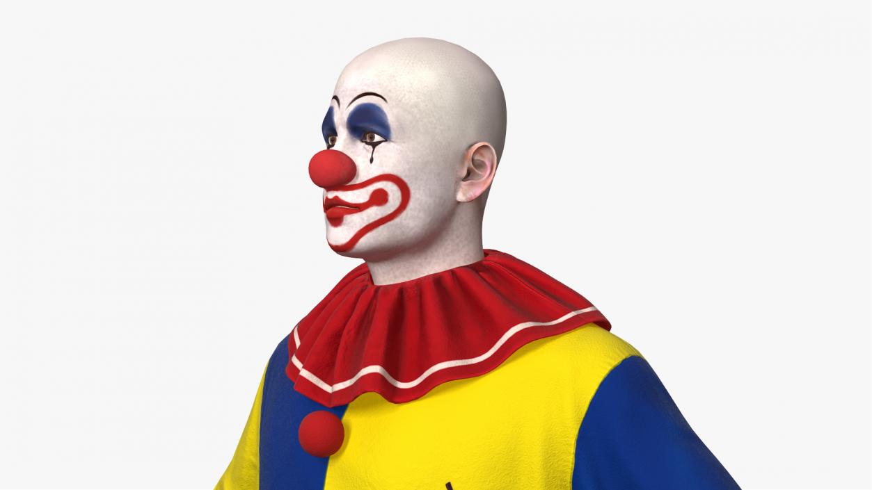 Bald Clown Rigged 3D