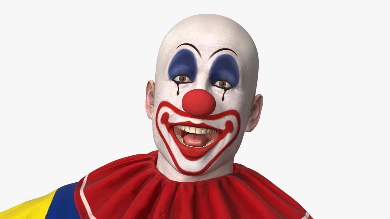 Bald Clown Rigged 3D