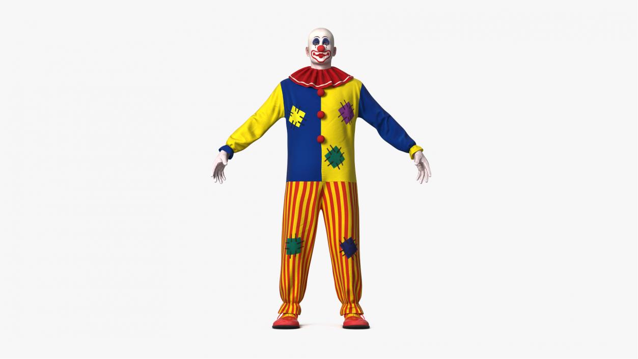 Bald Clown Rigged 3D