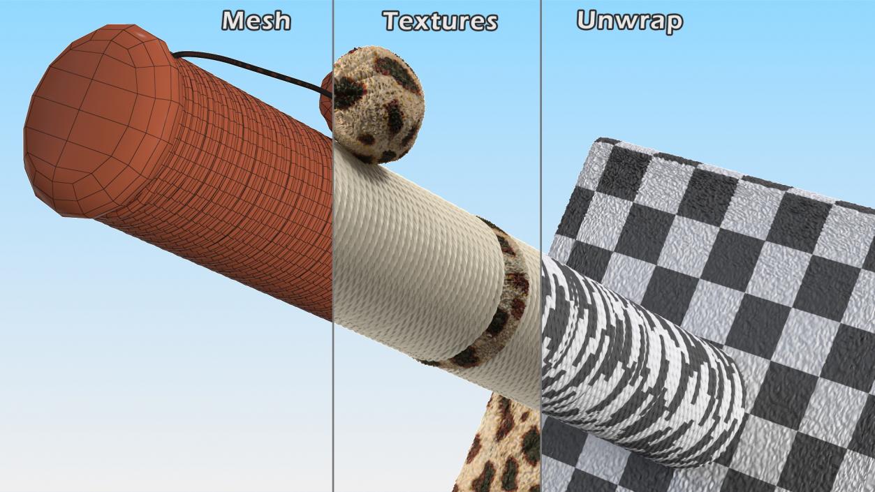 Cat Scratching Post Ball Spot 3D model