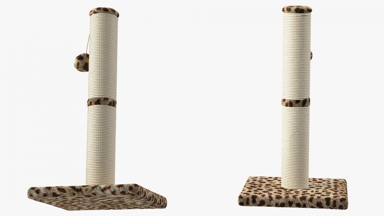 Cat Scratching Post Ball Spot 3D model