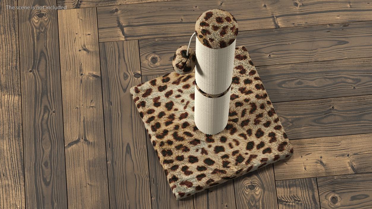 Cat Scratching Post Ball Spot 3D model